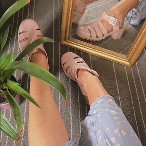 Pandora | Pink Platform Heel Jelly Shoes